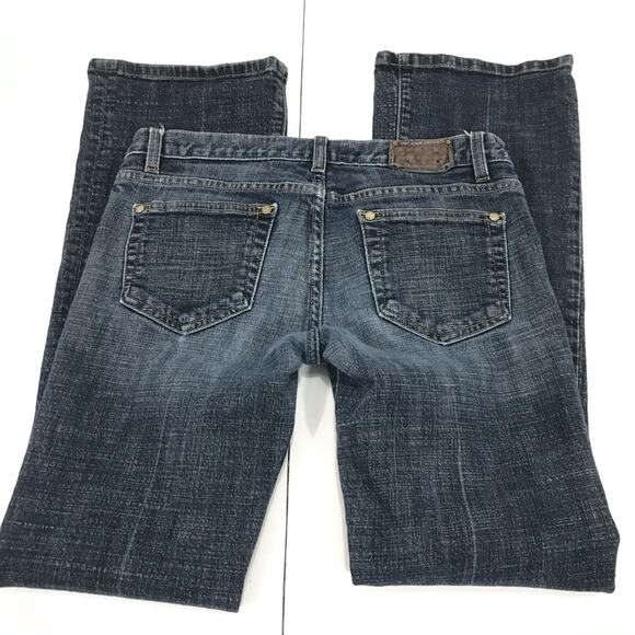 Bebe Carmen Interlk Bootcut Jeans Dark Blue Size 29 Petite - Picture 5 of 9